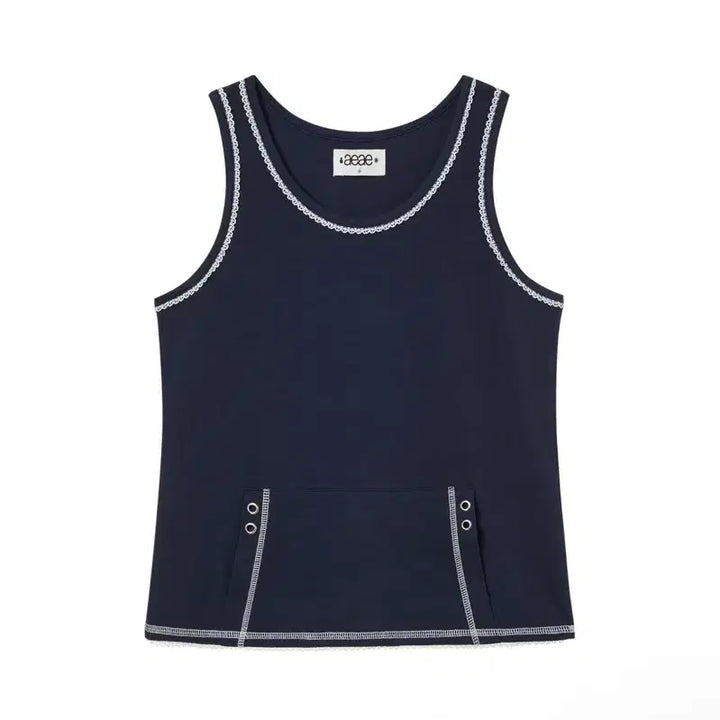 [SOLD OUT] 에이이에이이) Lace Pocket Sleeveless NA F