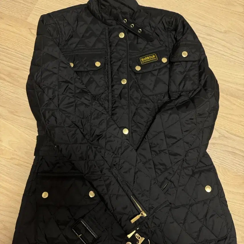 [BUNJANG] Barbour International Quilted Jacket Black / 바버 인터네셔널 퀼팅 자켓 블랙 여성용 LQU0316BK91