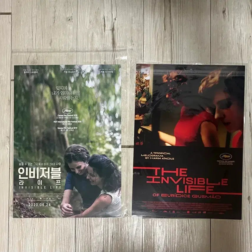 [BUNJANG] Invisible Life Movie Poster Set / 인비저블 라이프 영화 포스터 2종