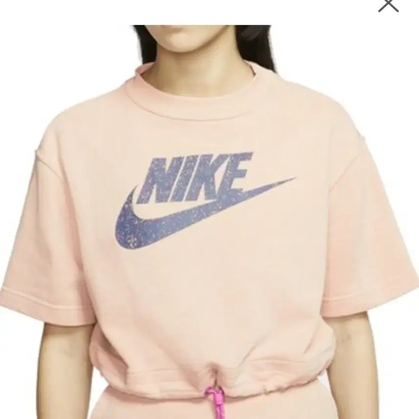 [BUNJANG] Nike Crop Short Sleeve T-shirt / 나이키 크롭 반팔 티셔츠 핑크