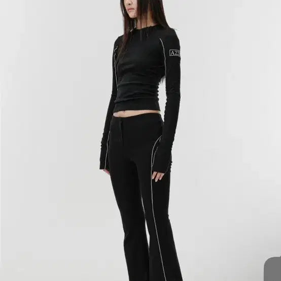 [BUNJANG] SEO Divided Piping Top Black / 2)에스이오 디바이디드 파이핑 탑 블랙