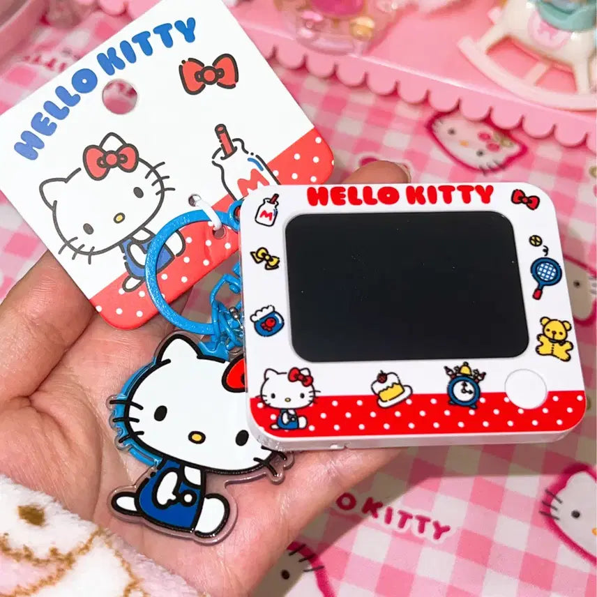 [BUNJANG] Hello Kitty Mini Blackboard Memo Board Keyring / 헬로키티 미니 칠판 메모판 보드판 키링 키체인