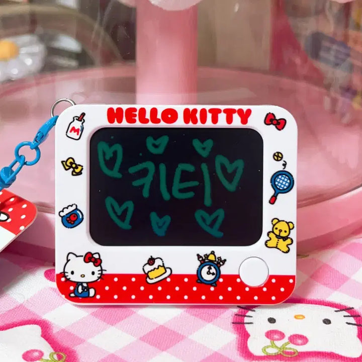 [BUNJANG] Hello Kitty Mini Blackboard Memo Board Keyring / 헬로키티 미니 칠판 메모판 보드판 키링 키체인