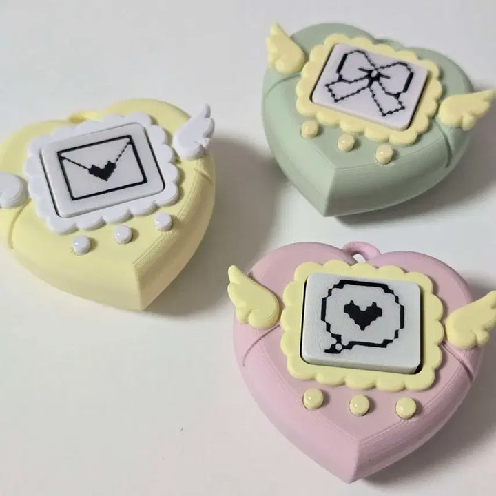 [BUNJANG] Pastel Heart Tamagotchi Clicker / 파스텔 하트 다마고치 클리커