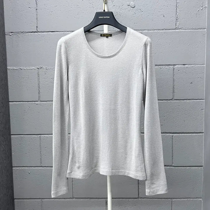 [BUNJANG] Loro Piana Cashmere U-Neck Long Sleeve Knit (Size 42) / [ 정품 ] 로로피아나 캐시미어 유넥 긴팔 니트 42size
