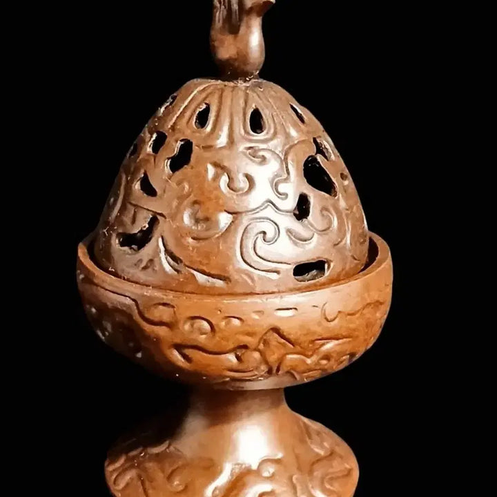 [BUNJANG] Vintage Bronze Rooster Incense Burner / 빈티지 닭 장식 동 브론즈 향로