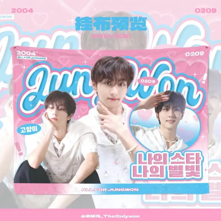 [BUNJANG] ENHYPEN Jungwon Fabric Poster / 엔하이픈 JUNGWON 양정원 패브릭 포스터 ChinaBar