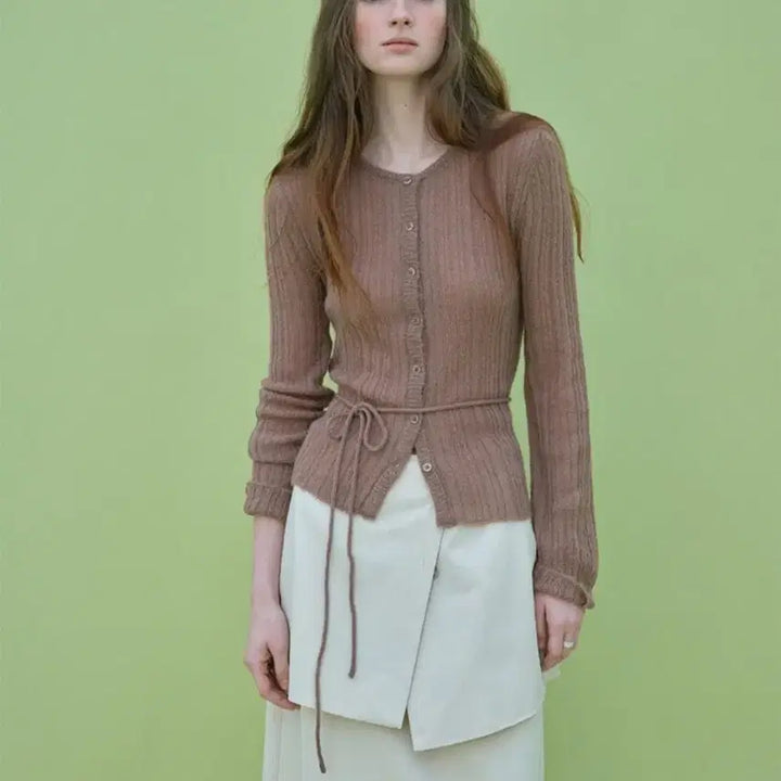 [BUNJANG] The Rowst Belted Pleated Cardigan / (새상품)더라우스트 벨티드 플리츠 가디건