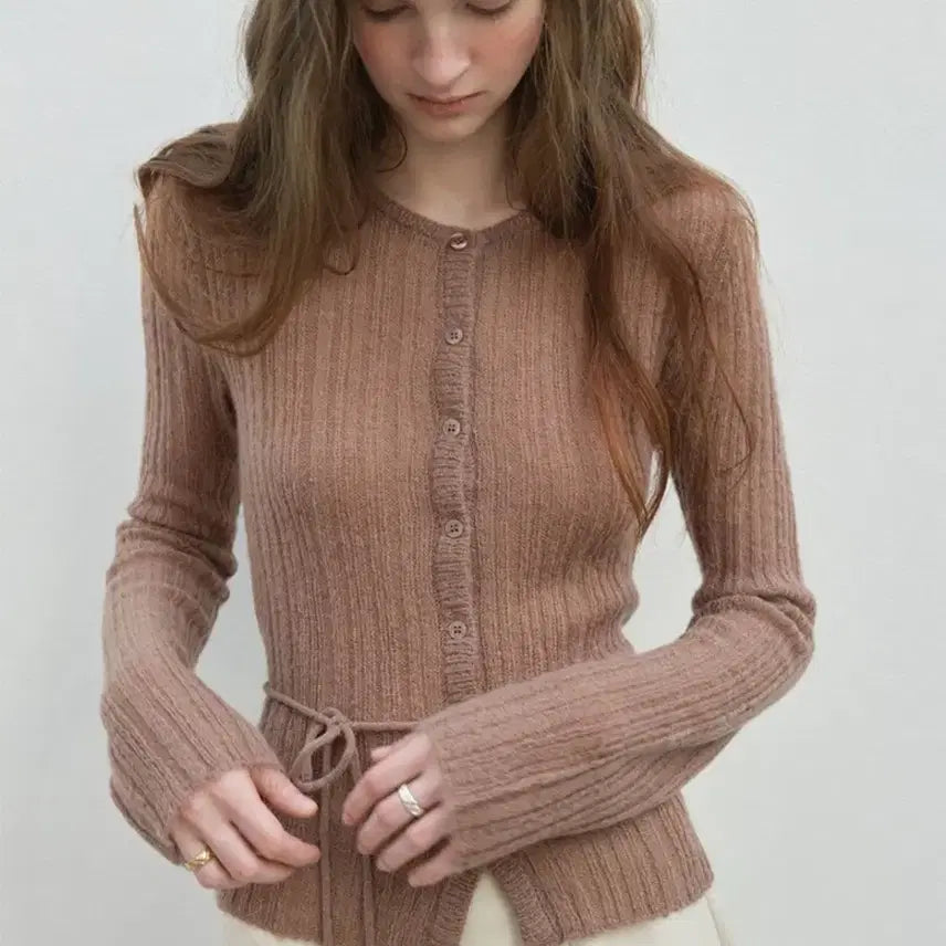[BUNJANG] The Rowst Belted Pleated Cardigan / (새상품)더라우스트 벨티드 플리츠 가디건