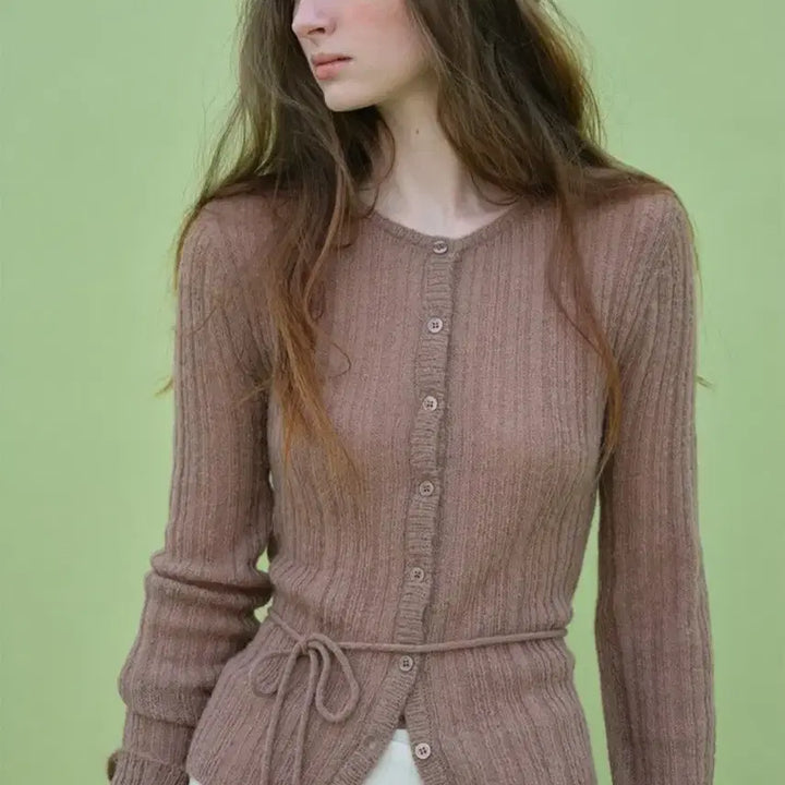 [BUNJANG] The Rowst Belted Pleated Cardigan / (새상품)더라우스트 벨티드 플리츠 가디건