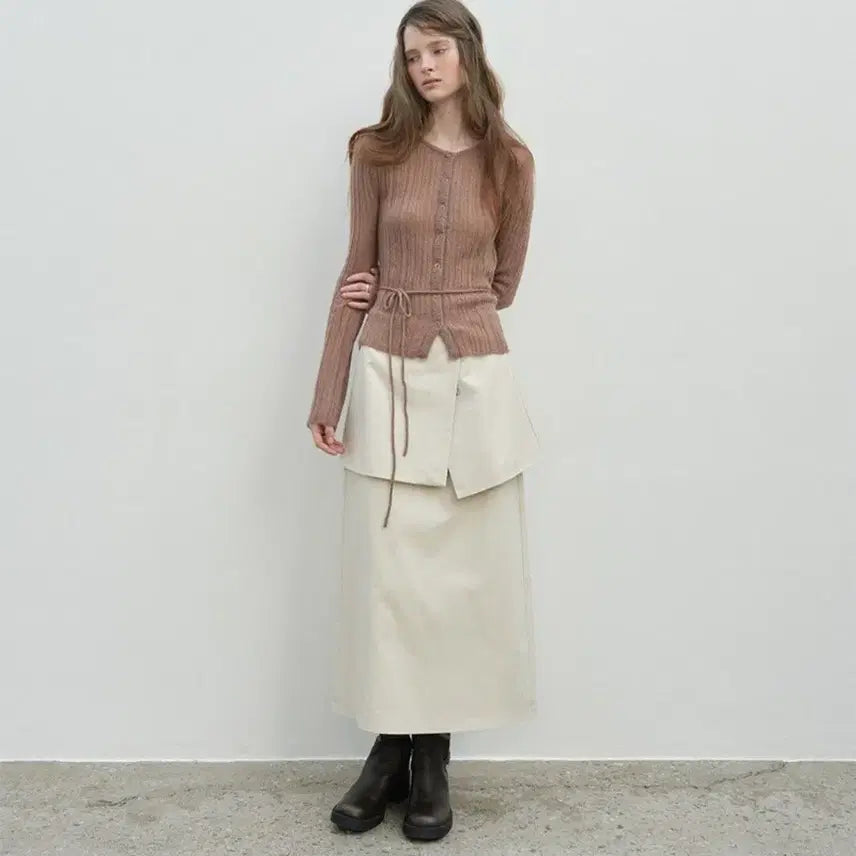 [BUNJANG] The Rowst Belted Pleated Cardigan / (새상품)더라우스트 벨티드 플리츠 가디건