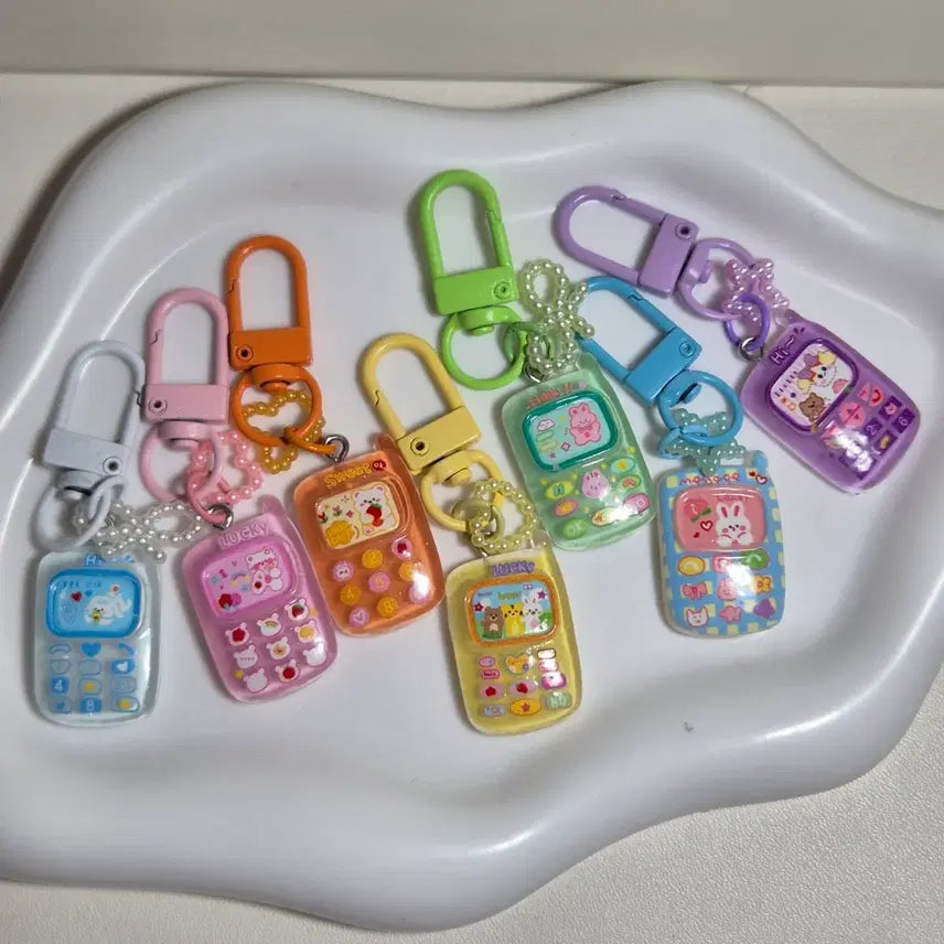 [BUNJANG] Cute Phone Deco Keyring for Phone and AirPods / 다꾸폰 키링 / 핸드폰 키링 모음