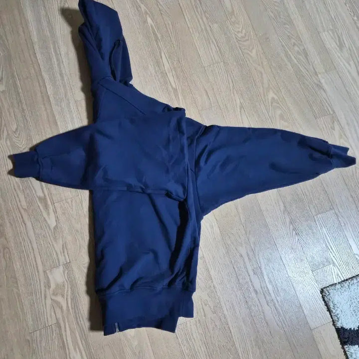 [BUNJANG] Juun.J Navy Hooded Zip-Up Hoodie / 준지 후드 집업
