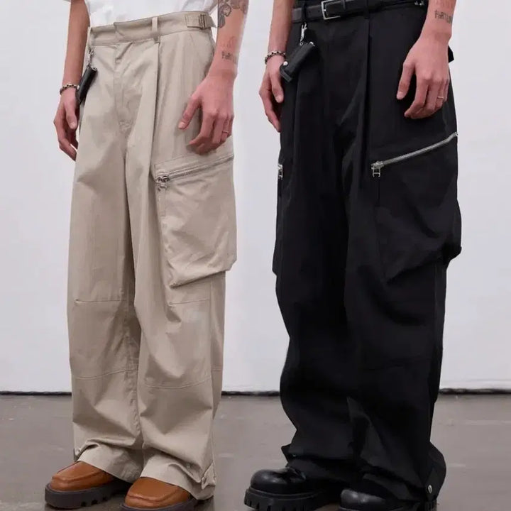 [BUNJANG] EA x Jjanggu Daddy Cargo Pants Black / [M] 이에이x짱구대디 카고팬츠 블랙