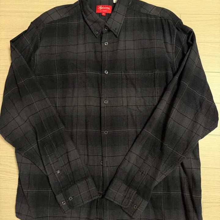 [SOLD OUT] [M] 슈프림 블랙 체크 셔츠