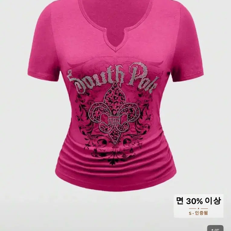 [BUNJANG] SHEIN Pink Short Sleeve T-shirt / 쉬인 핑크 반팔티 팔아요