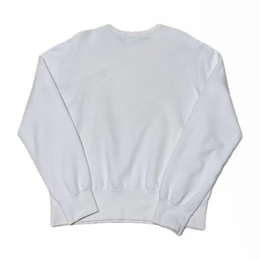 [BUNJANG] Polo Ralph Lauren White and Blue Terry Sweatshirt / 폴로 흰파 기모 맨투맨 (qr)