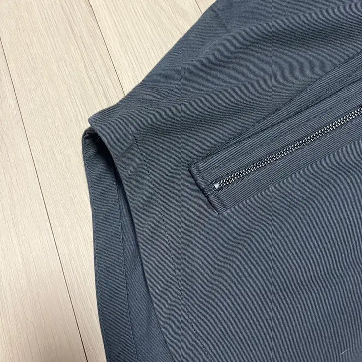 [BUNJANG] SJSJ Charcoal Cotton Hooded Safari Jacket / 한섬 SJSJ 백자수 후드 야상 점퍼 사파리 자켓 차콜 코튼 면 간절기