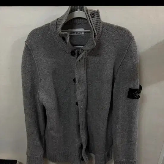 [BUNJANG] Stone Island Lambswool Knit Cardigan L / 스톤 아일랜드 램스울 니트 가디건 L