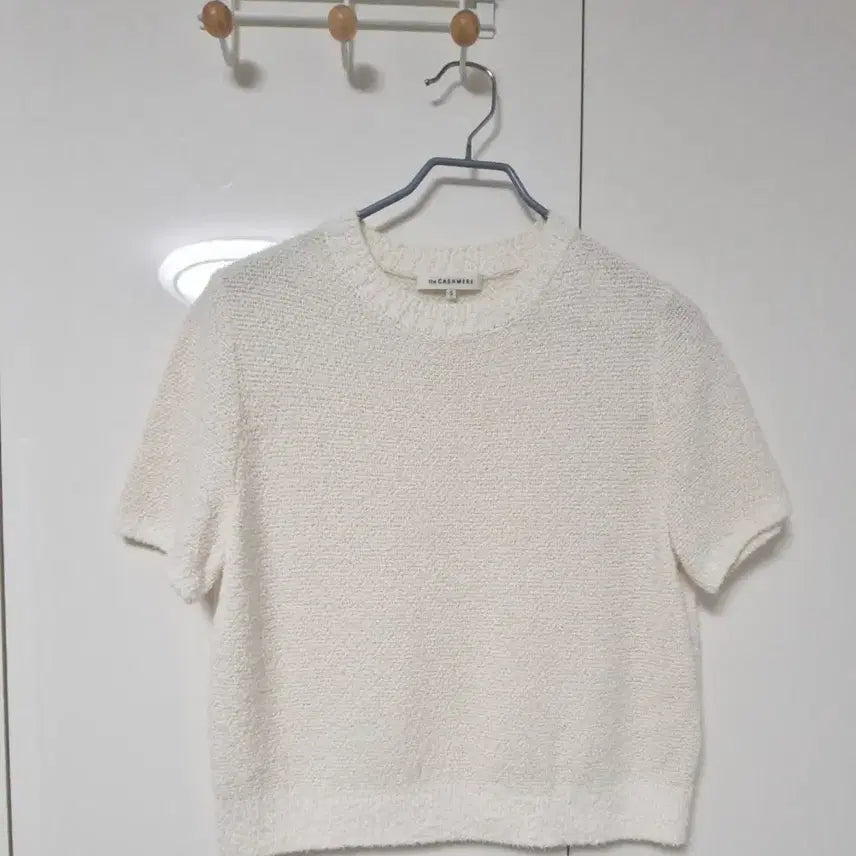 [BUNJANG] Hansome The Cashmere Terry Half Sleeve Knit Top / 한섬 더 캐시미어 테리 하프 슬리브 니트 탑