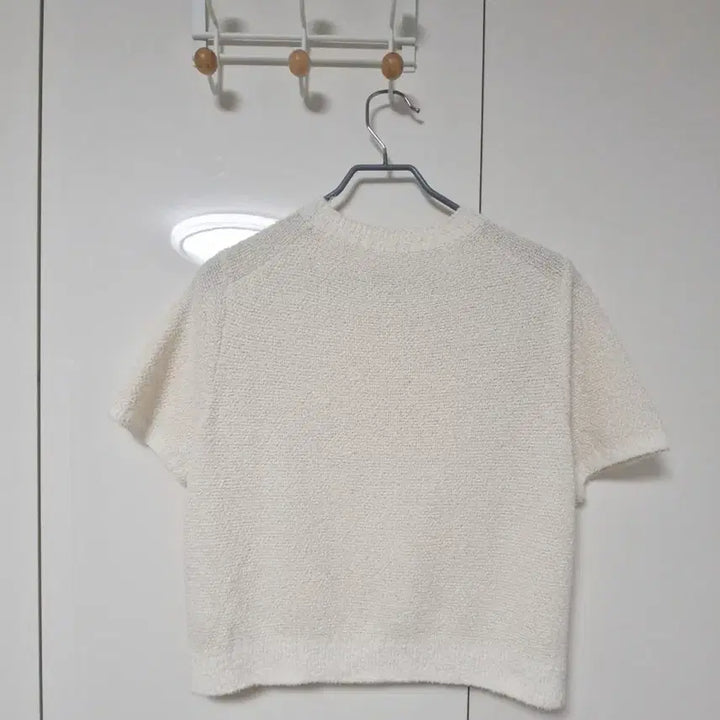 [BUNJANG] Hansome The Cashmere Terry Half Sleeve Knit Top / 한섬 더 캐시미어 테리 하프 슬리브 니트 탑