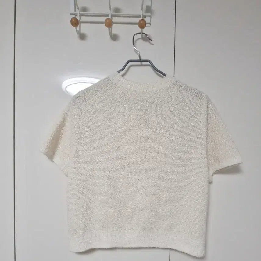 [BUNJANG] Hansome The Cashmere Terry Half Sleeve Knit Top / 한섬 더 캐시미어 테리 하프 슬리브 니트 탑