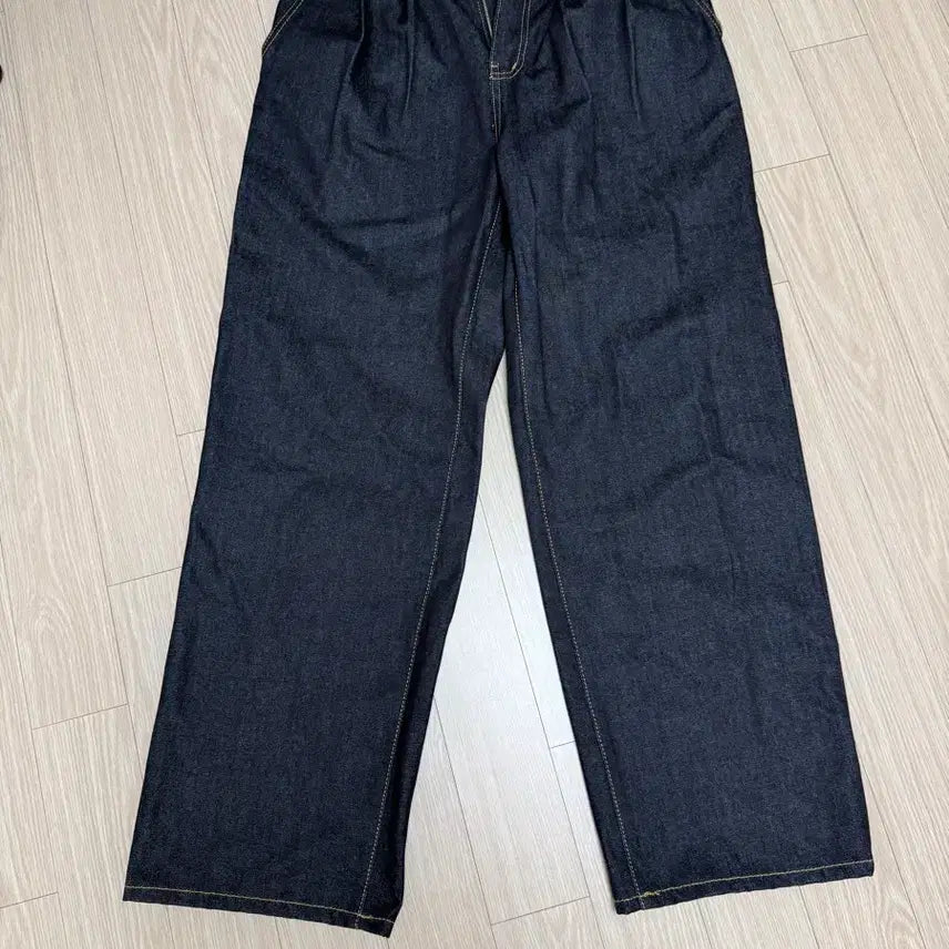 [SOLD OUT] [M] 마일드마켓 투턱 데님팬츠 블랙인디고