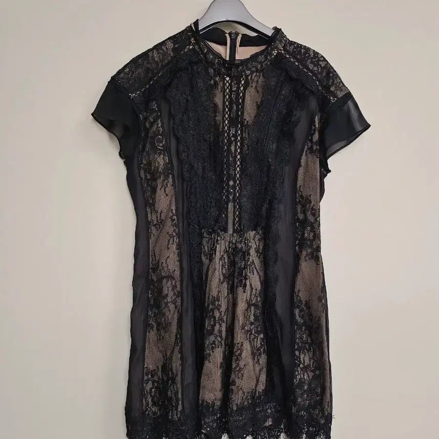 [BUNJANG] Objet Chiffon Lace Blouse / 새상품 오브제 쉬폰레이스블라우스