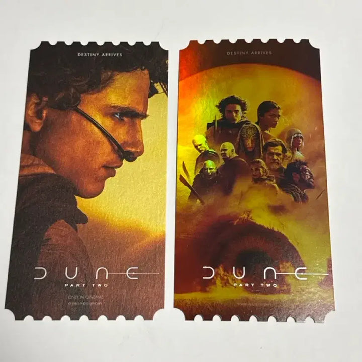 [BUNJANG] Dune 2 Original Ticket Set / 듄2 오리지널 티켓 오티 2종 세트