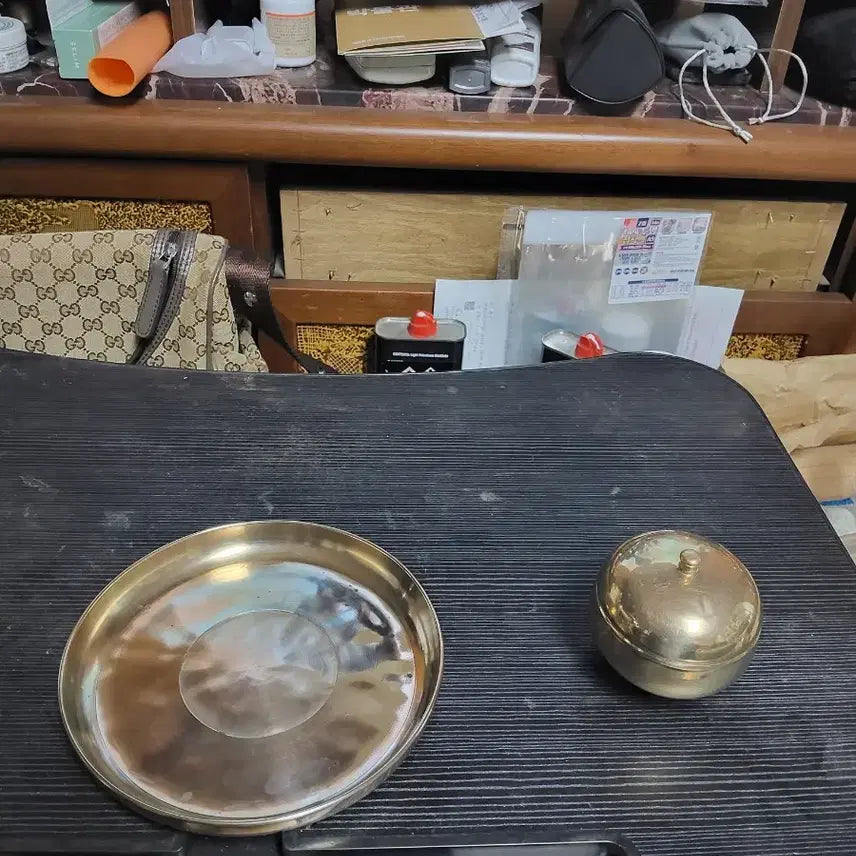 [BUNJANG] Brass Tray Vintage Interior Item / 작품유기