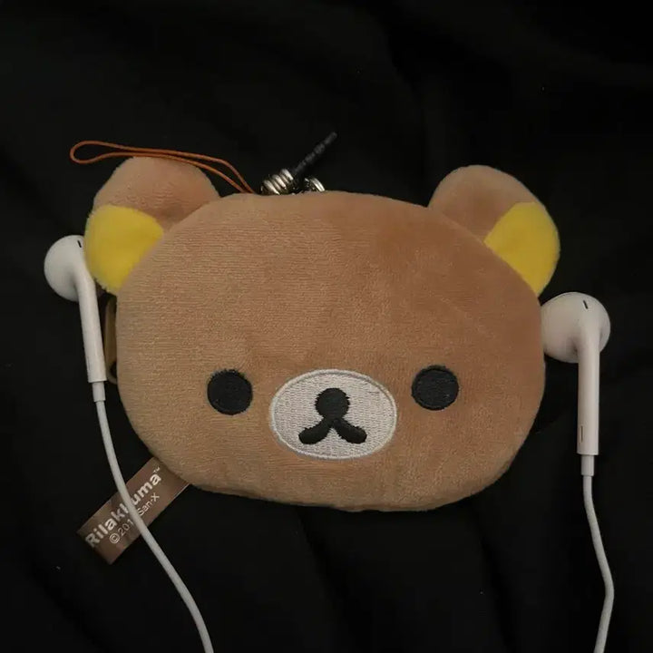 [SOLD OUT] 고전문구 산엑스 리락쿠마 이어폰 파우치 동전지갑/미사용