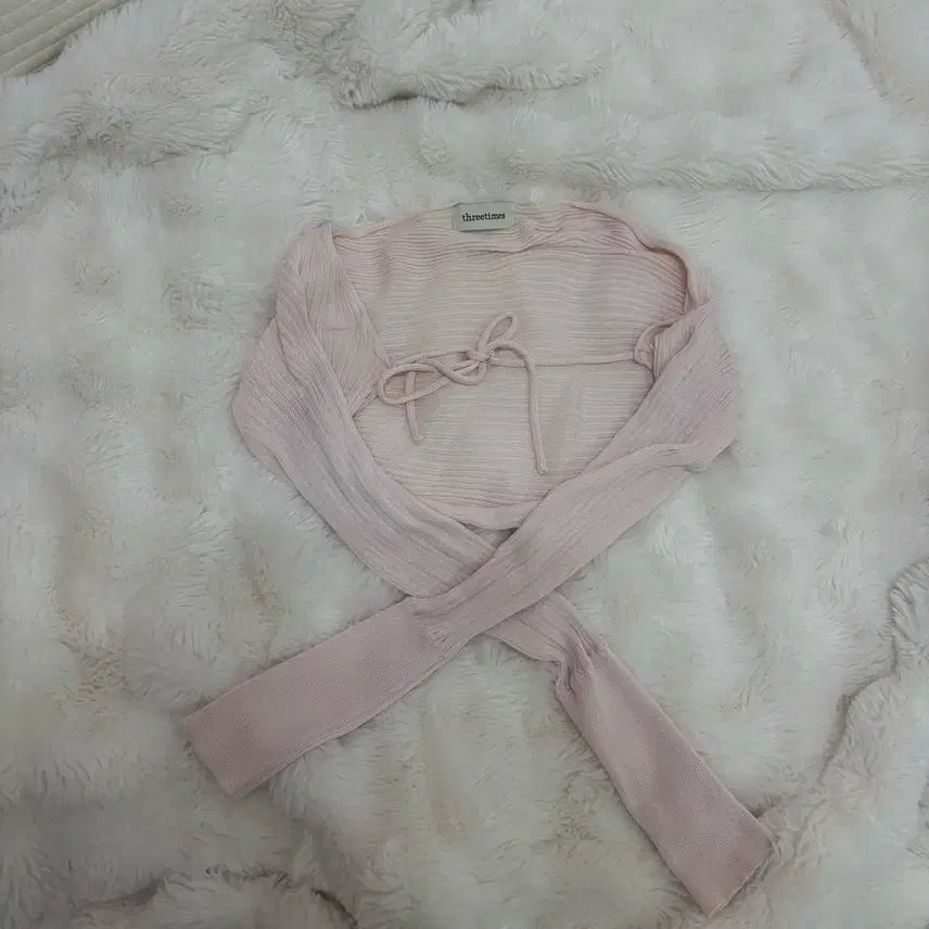 [SOLD OUT] 쓰리타임즈 릿볼레로 핑크