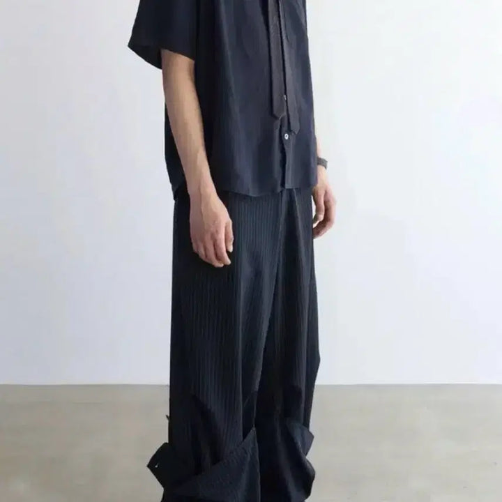 [BUNJANG] Hatching Room Armor Pants Stripe Dark Navy / 해칭룸 아머팬츠 스트라이프 다크네이비 3