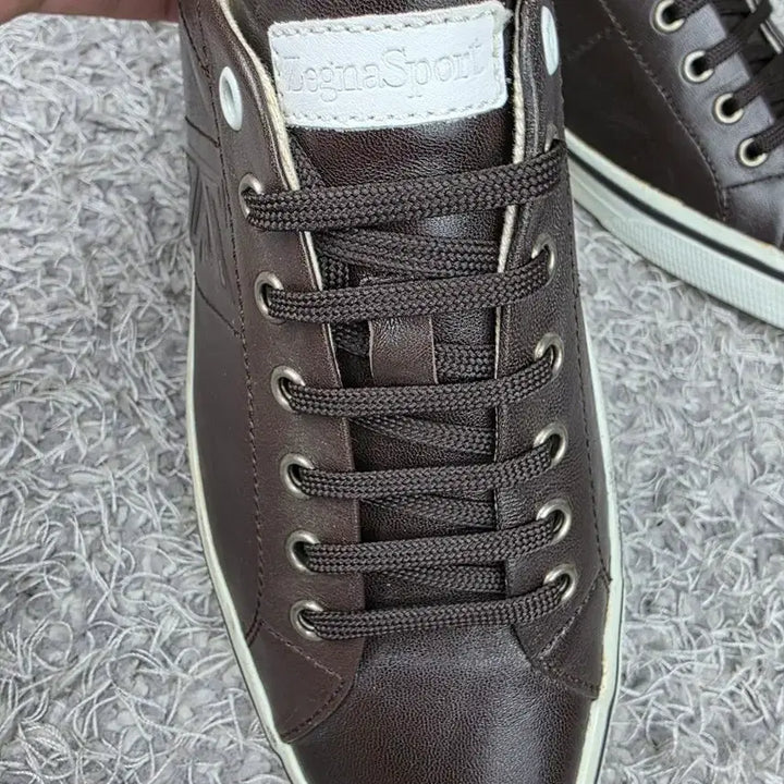 [SOLD OUT] 정품] Zegna 제냐 레더 스니커즈 EU7/260 상태 좋음