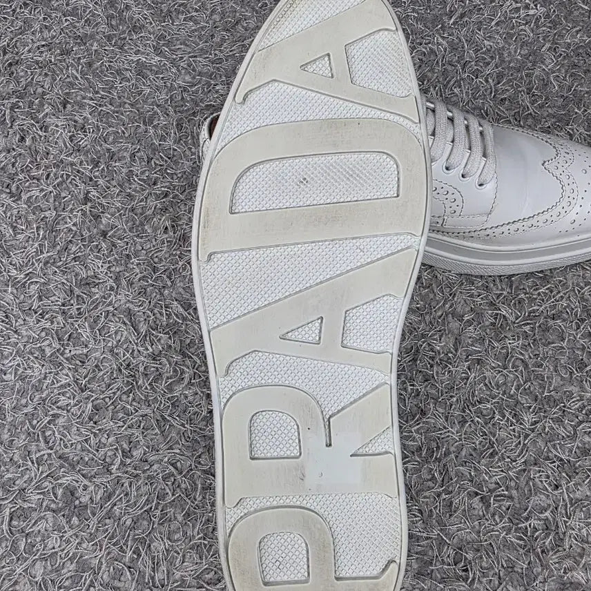 [BUNJANG] PRADA White Leather Clipper EU37 Platform Shoes / 정품] PRADA 프라다 화이트 레더 클리퍼 EU37/240 실착용 5회