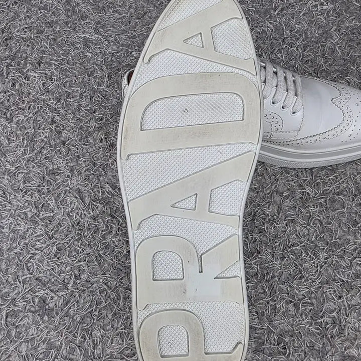 [BUNJANG] PRADA White Leather Clipper EU37 Platform Shoes / 정품] PRADA 프라다 화이트 레더 클리퍼 EU37/240 실착용 5회