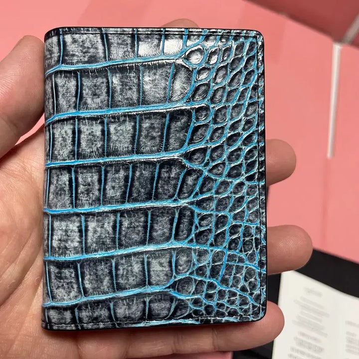 [BUNJANG] Infinito Crocodile Leather Card Wallet / 인피니토 악어 카드지갑