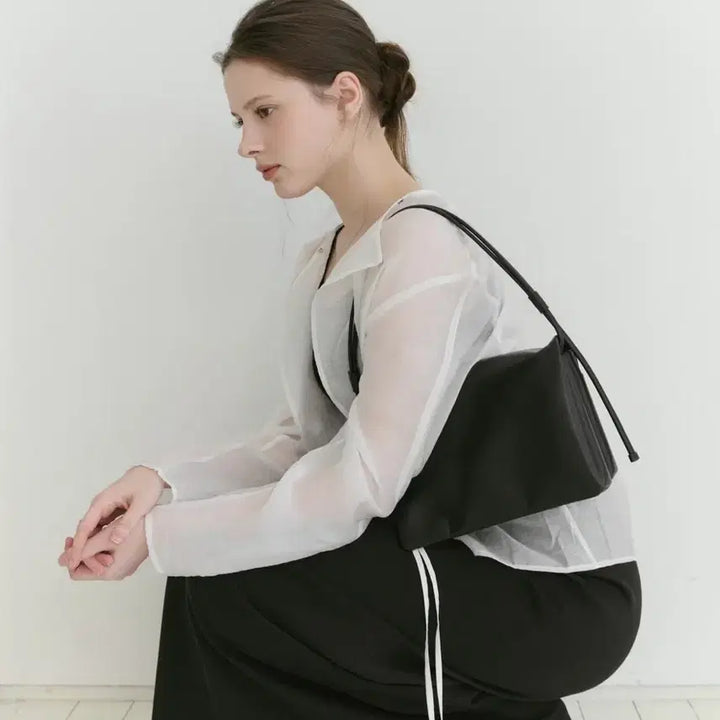 [BUNJANG] Fredde Moi Pile Bag (Black) / 프레드무아 파일백 pile bag (블랙)