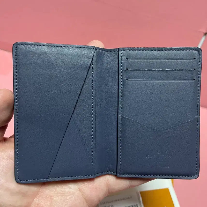 [BUNJANG] Louis Vuitton Pocket Organizer Shadow Navy Card Holder / 루이비통 포켓오거나이저 쉐도우 네이비 카드지갖