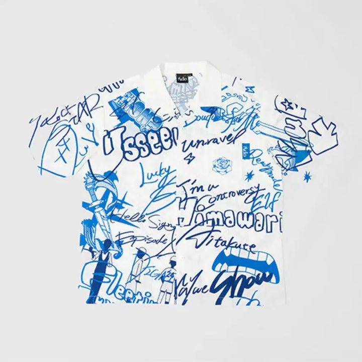 [BUNJANG] Ado 5th Anniversary Open Collar Shirt M / Ado 아도 5주년 오픈컬러 셔츠 M