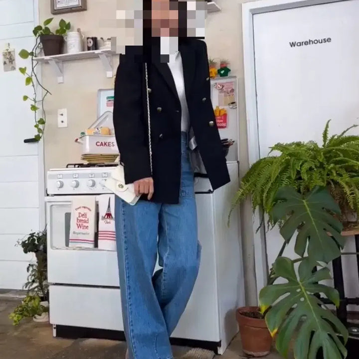 [SOLD OUT] 산드로 더블 브레스티드 자켓 36사이즈(거의새것)