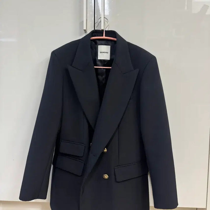 [SOLD OUT] 산드로 더블 브레스티드 자켓 36사이즈(거의새것)