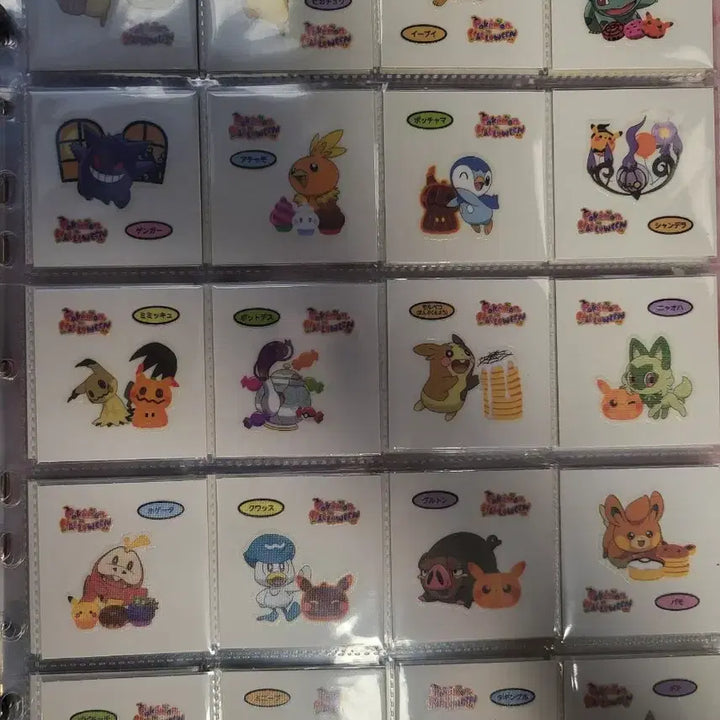 [BUNJANG] Pokemon Japanese Tebuseal Sticker Set / 포켓몬 일본 띠부씰 일판씰