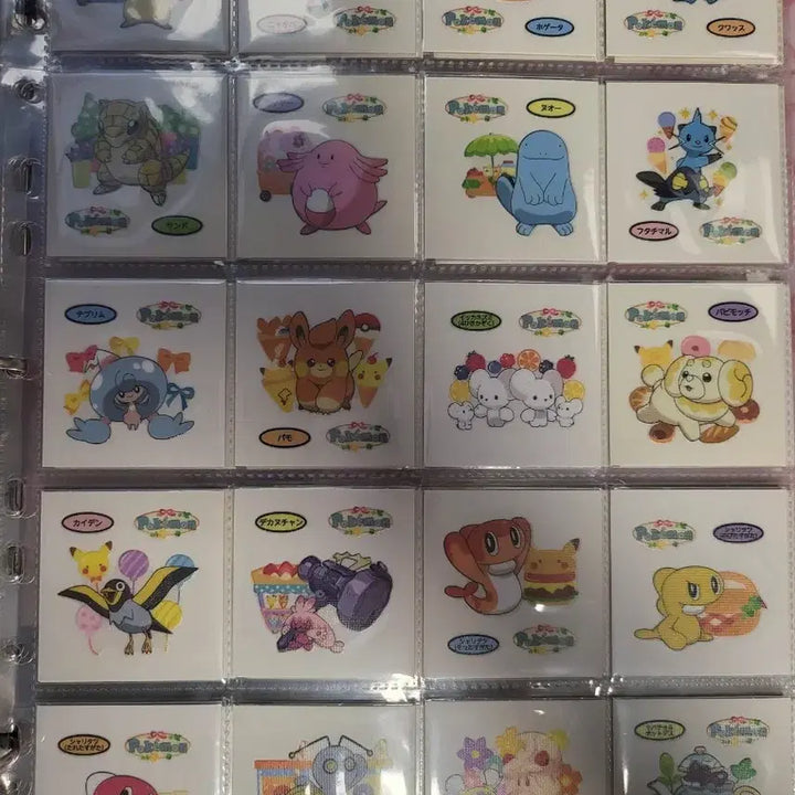 [BUNJANG] Pokemon Japanese Tebuseal Sticker Set / 포켓몬 일본 띠부씰 일판씰