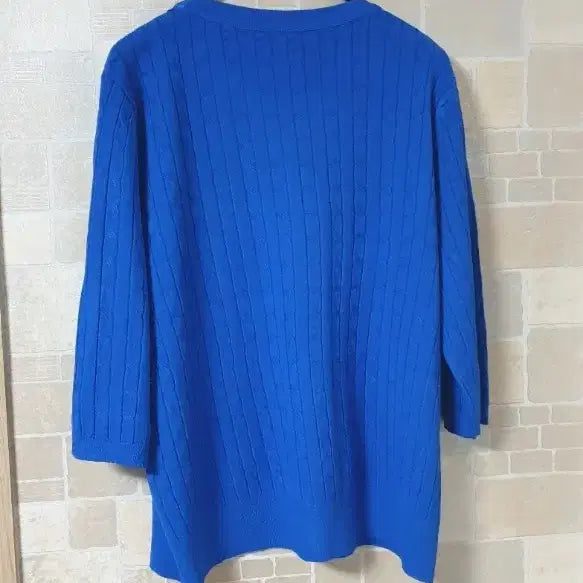 [SOLD OUT] 여성 예쁜7부파랑니트(새옷)