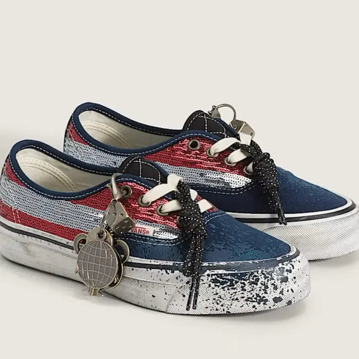 [BUNJANG] Vans LX Authentic 44 Red/Navy Sneakers 270 / 반스 LX 어센틱 44 참스 레드/네이비 스니커즈 270
