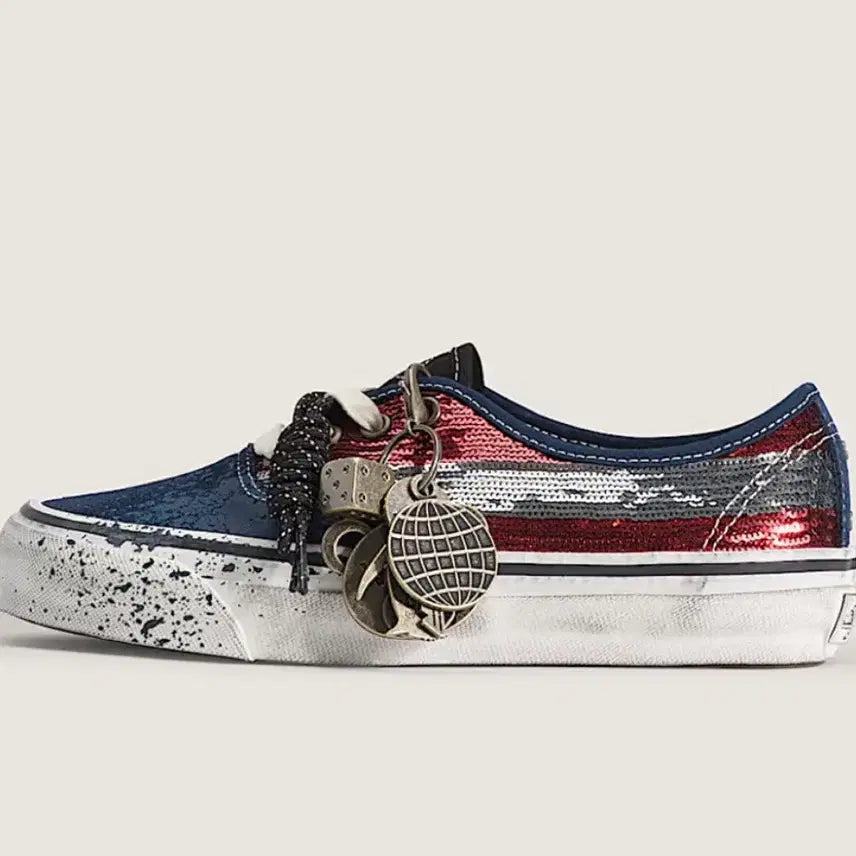 [BUNJANG] Vans LX Authentic 44 Red/Navy Sneakers 270 / 반스 LX 어센틱 44 참스 레드/네이비 스니커즈 270