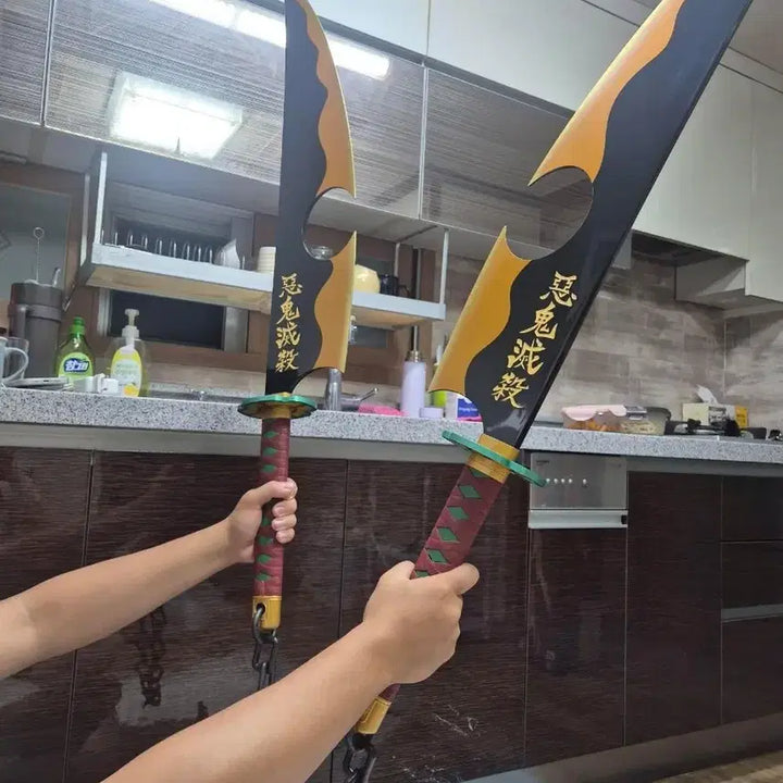 [BUNJANG] Demon Slayer Tengen Uzui Nichirin Blade Prop / 귀칼 귀멸의칼날 프로플리카 우즈이텐겐 일륜도