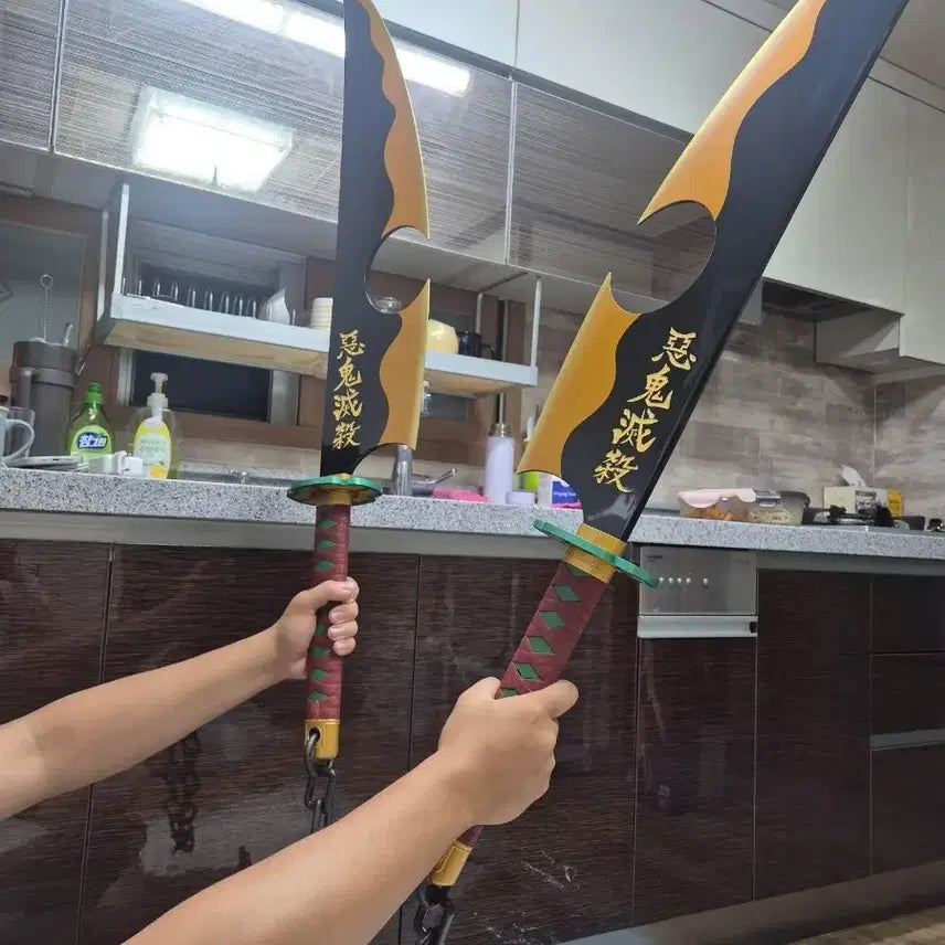 [BUNJANG] Demon Slayer Tengen Uzui Nichirin Blade Prop / 귀칼 귀멸의칼날 프로플리카 우즈이텐겐 일륜도
