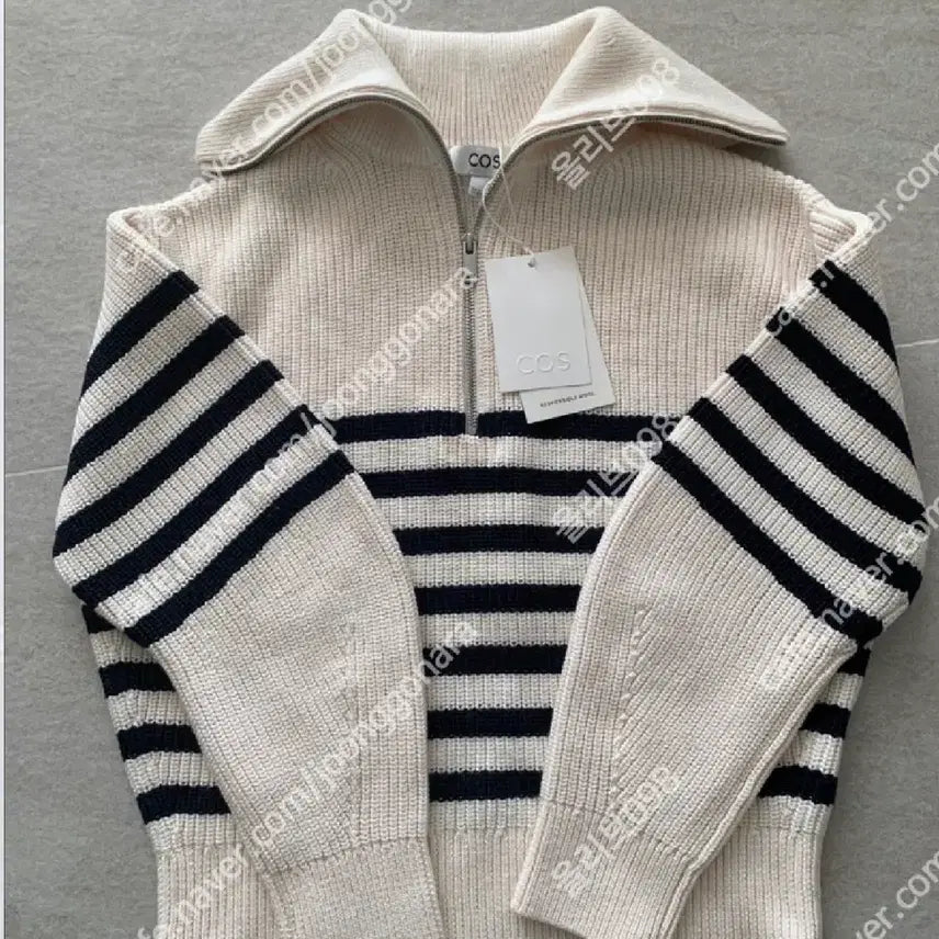[BUNJANG] COS Knitted Half Zip Sweater / [새상품] 코스 니티드 하프 집 스웨터, COS